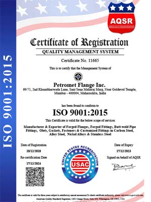 ISO 9001:2015 Certificate