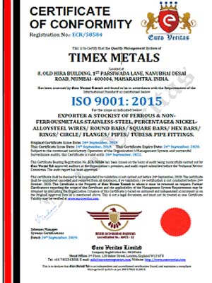 ISO 9001:2015 Certificate